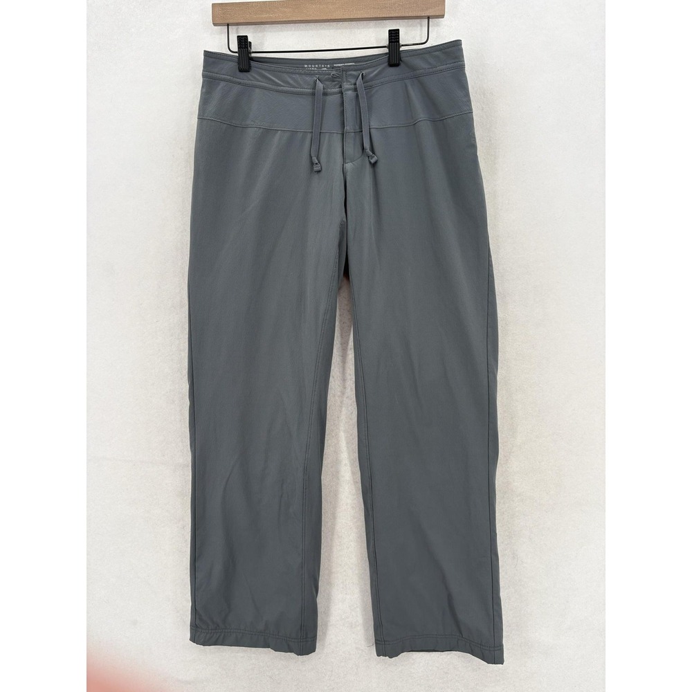 Mountain Hardwear Yumalina Pants Womens 6/32 Gray Softshell Fleece Lined Hiking
